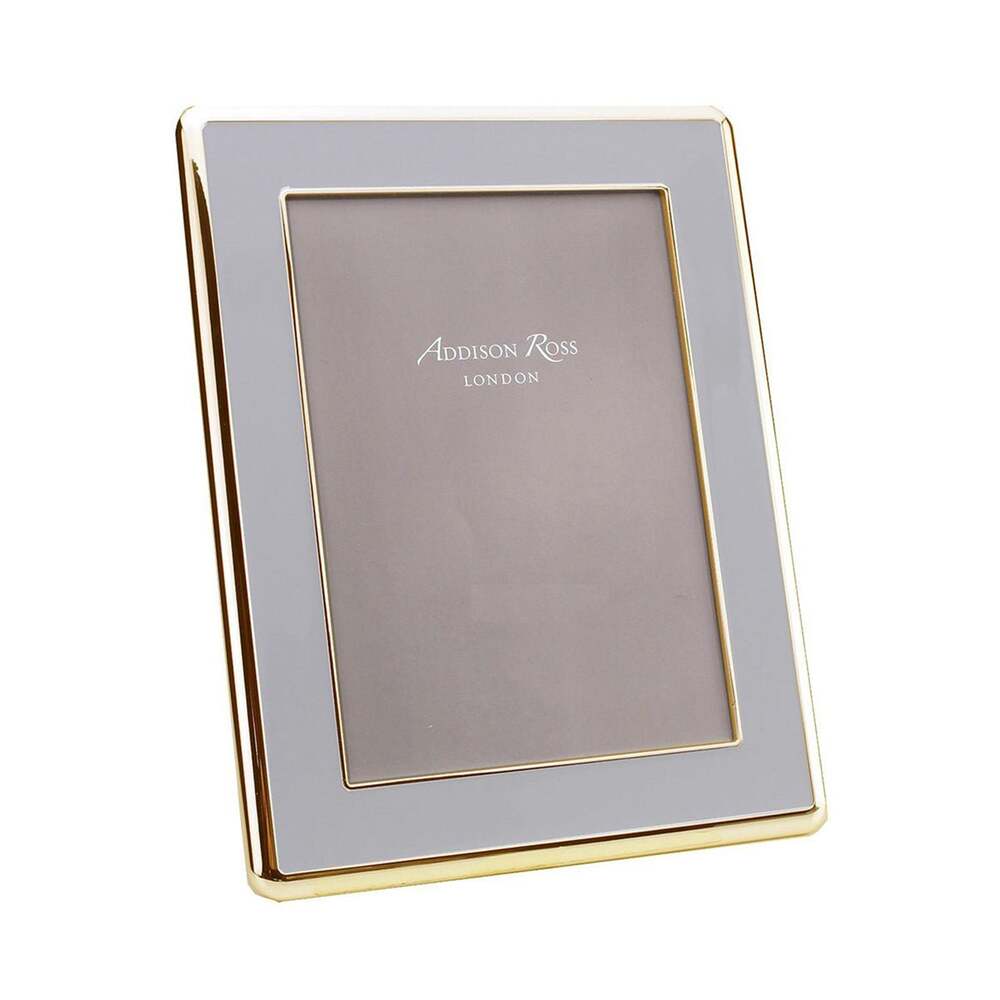Wide Curved Chiffon Enamel & Gold Picture Frame 30mm by Addison Ross