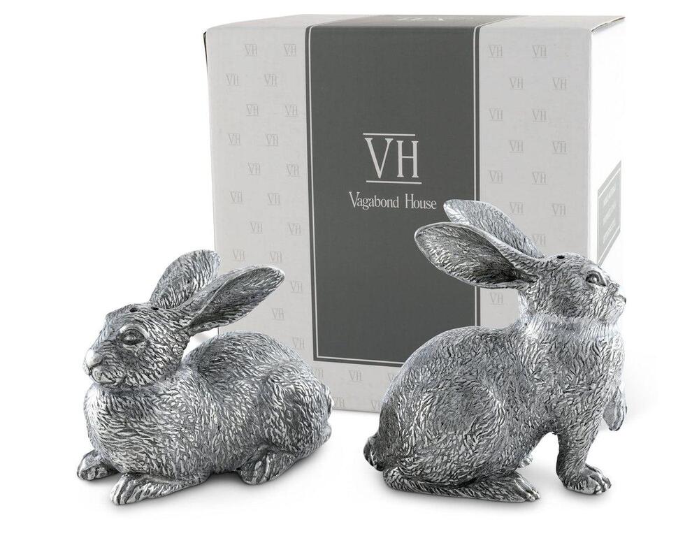Wild Hare Salt and Pepper Set by Vagabond House 3