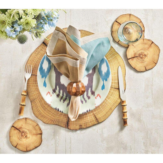 Woodland Placemat in Natural & Brown - Set of 4 by Kim Seybert 1