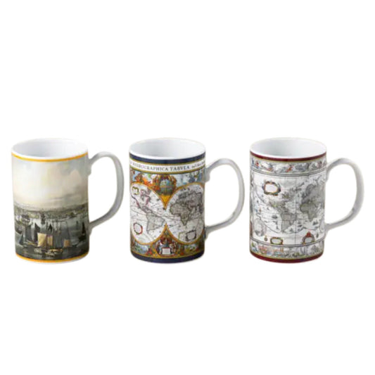 World Map Hondius Mug by Mottahedeh Additional Image -1