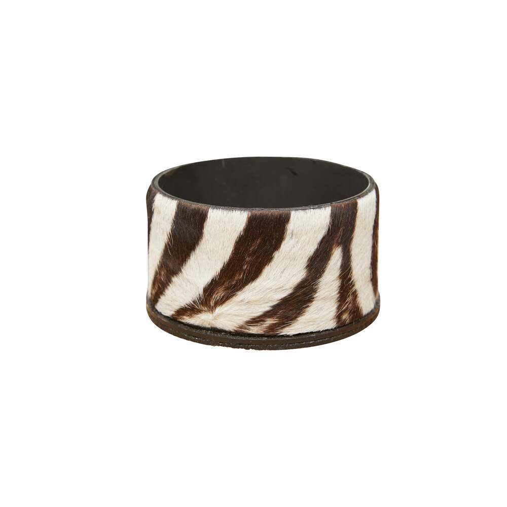 Zebra Hide Wine Holder by Ngala Trading Company Additional Image - 1