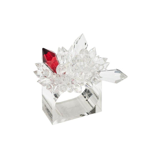 Zenith Napkin Ring - Set of 4 in a Gift Box Crystal by Kim Seybert