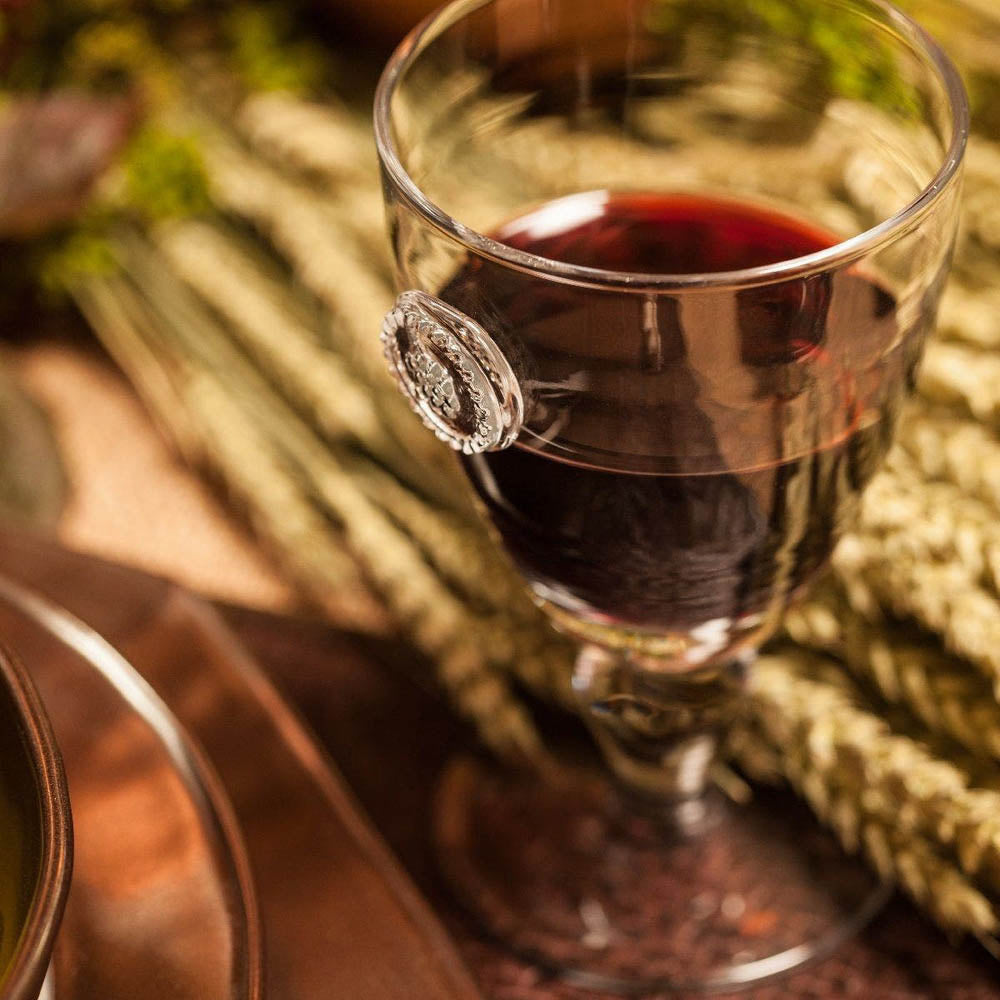 Berry & Thread Clear Footed Goblet by Juliska Additional Image-3