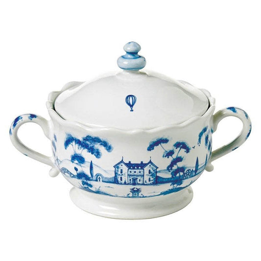 Country Estate Delft Blue Sugar Pot Main House by Juliska Additional Image-1
