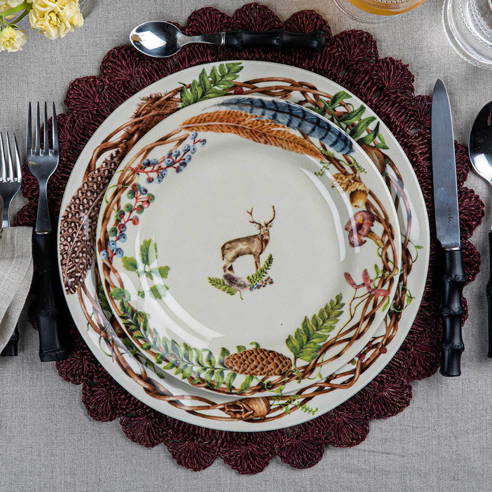 Forest Walk Dessert/Salad Plate Assorted Set of 4 by Juliska Additional Image-2