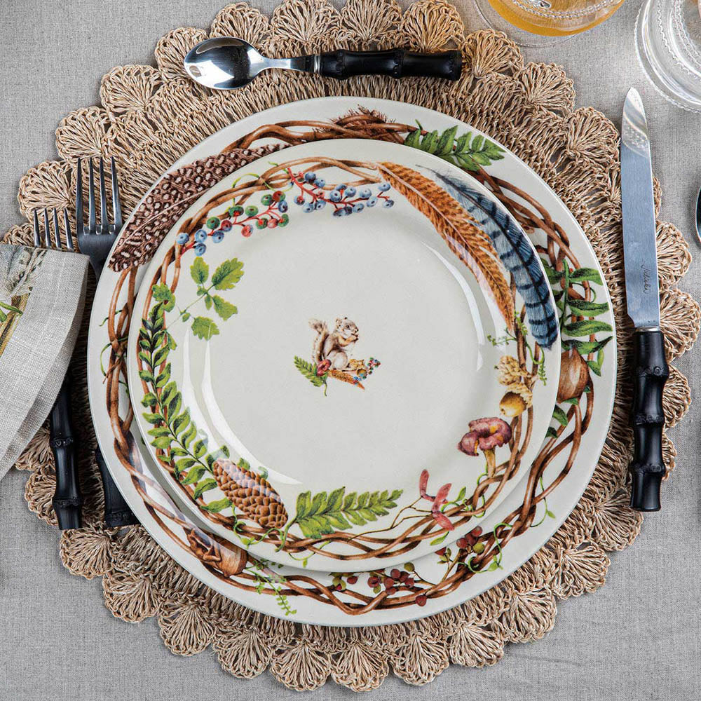 Forest Walk Dessert/Salad Plate Assorted Set of 4 by Juliska Additional Image-3