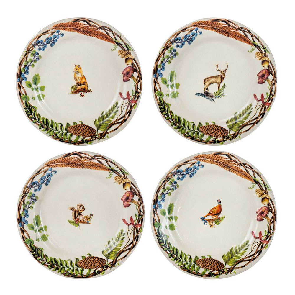 Forest Walk Dessert/Salad Plate Assorted Set of 4 by Juliska Additional Image-6