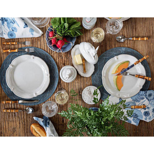 Berry & Thread Whitewash Flared Cocktail Plate by Juliska Additional Image-1