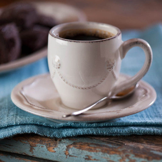 Berry & Thread White Espresso Saucer by Juliska Additional Image-1