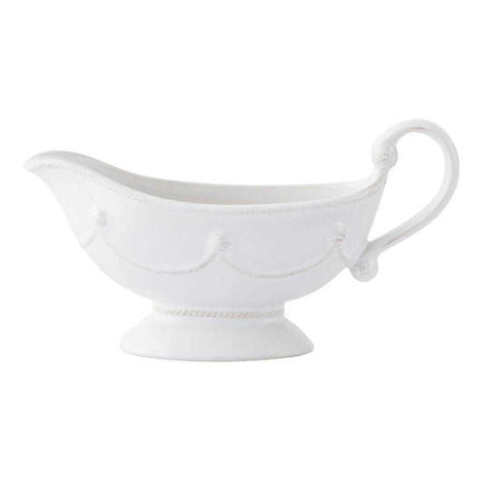 Berry & Thread Sauce Boat & Stand - Whitewash by Juliska Additional Image-1