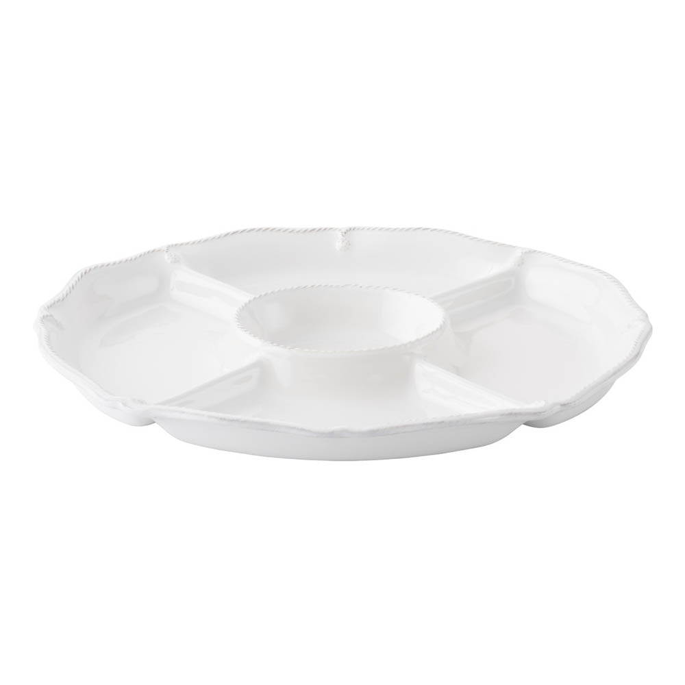 Berry & Thread Whitewash Crudite Platter by Juliska
