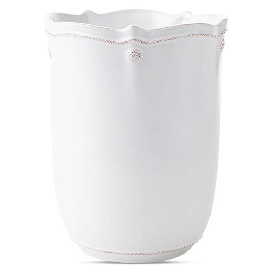Berry & Thread Whitewash Wastebasket by Juliska