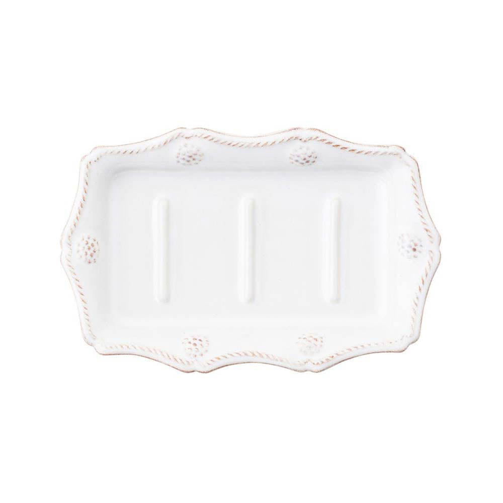 Berry & Thread Whitewash Soap Dish by Juliska
