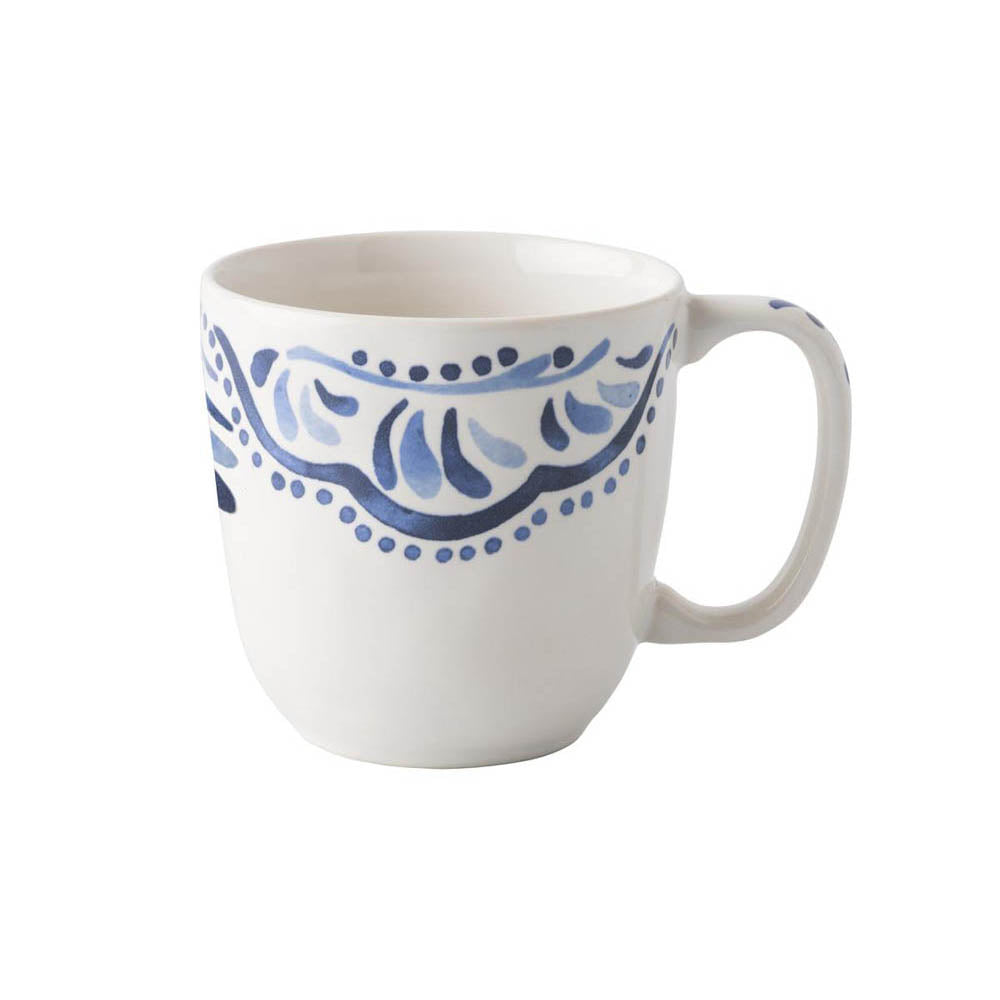 Wanderlust Iberian Journey Indigo coffee tea Cup (14 oz) by Juliska Additional Image-2
