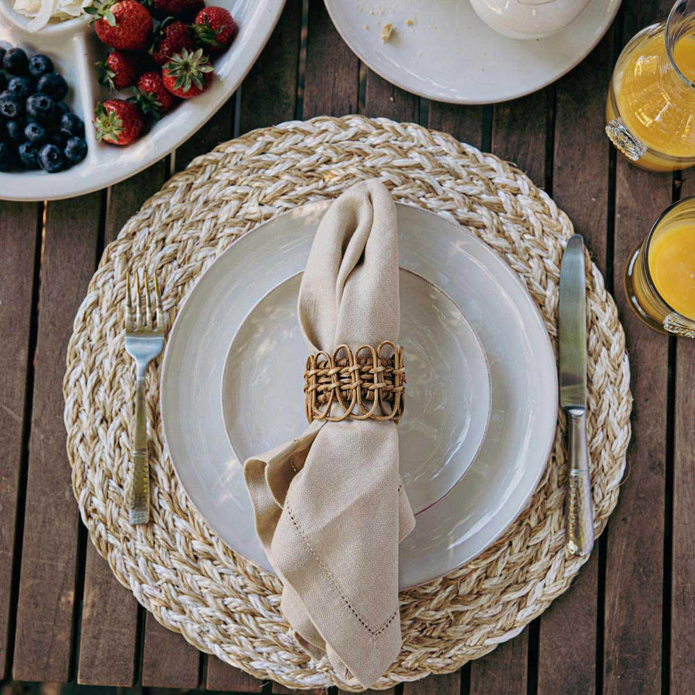 Provence Napkin Ring - Natural by Juliska Additional Image-2