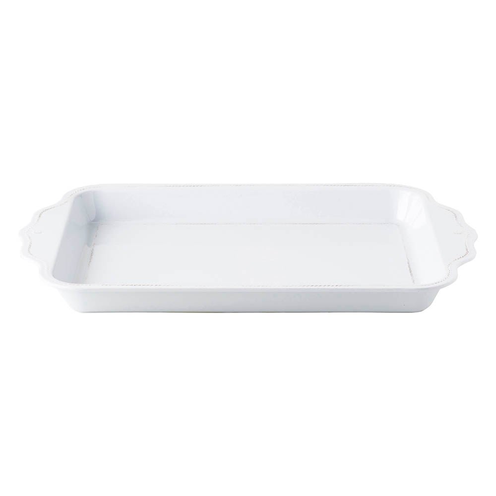Al Fresco Berry & Thread White 24" Handled Serving Tray by Juliska Additional Image-2