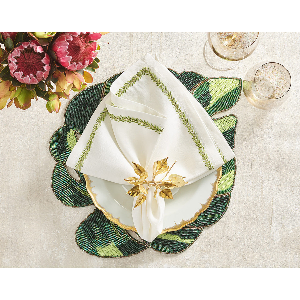 Jardin Napkin - Set of 4 by Kim Seybert Additional Image-25