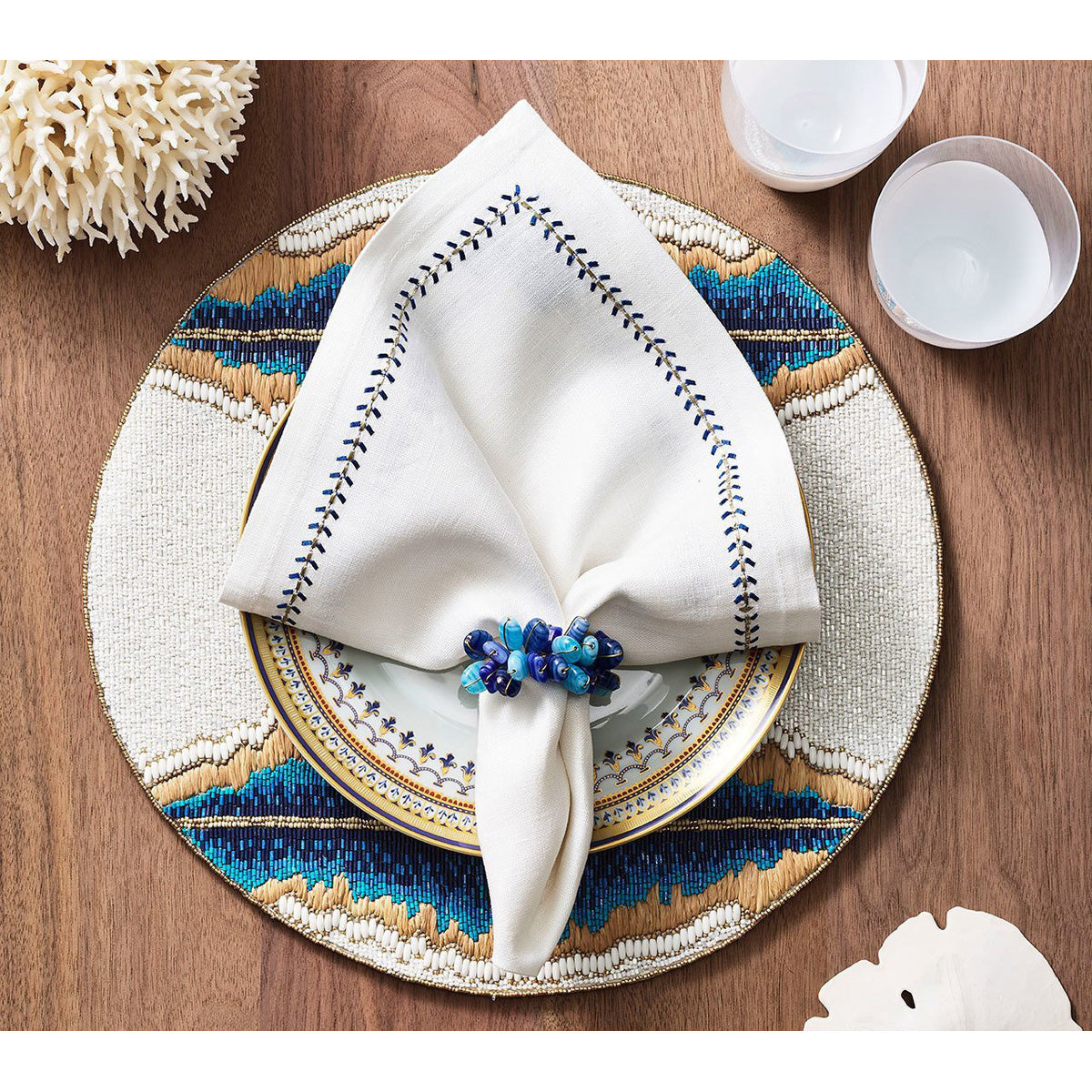 Poppy Napkin Ring - Set of 4 by Kim Seybert Additional Image-1