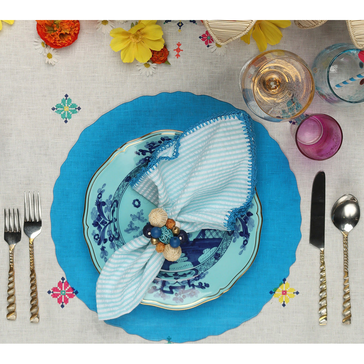 Java Napkin Ring - Set of 4 by Kim Seybert Additional Image-19
