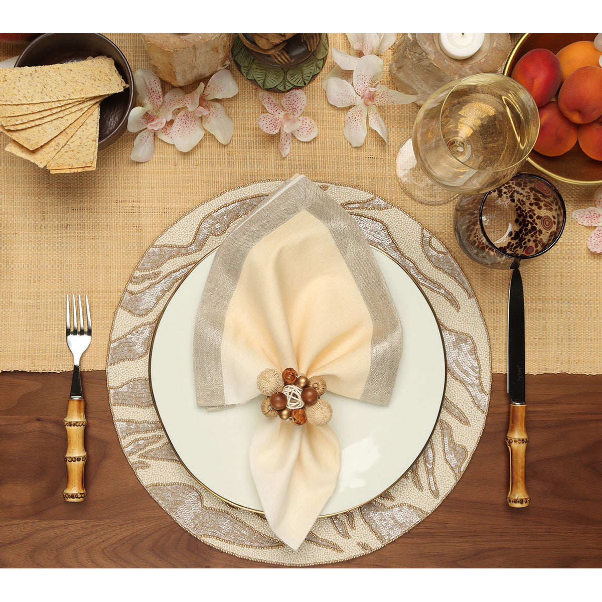 Java Napkin Ring - Set of 4 by Kim Seybert Additional Image-9