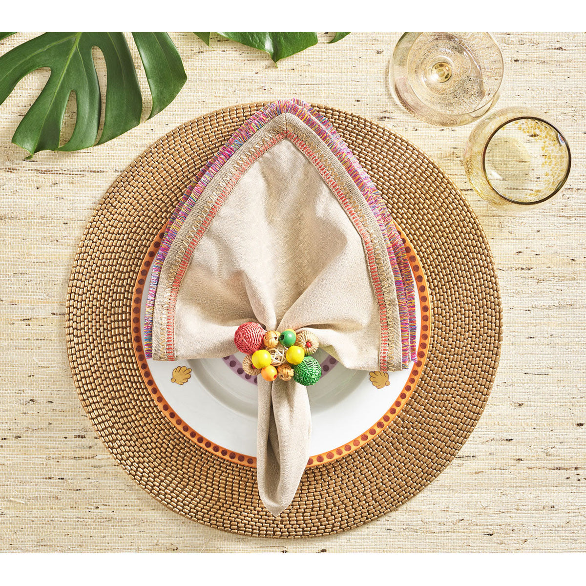 Java Napkin Ring - Set of 4 by Kim Seybert Additional Image-23