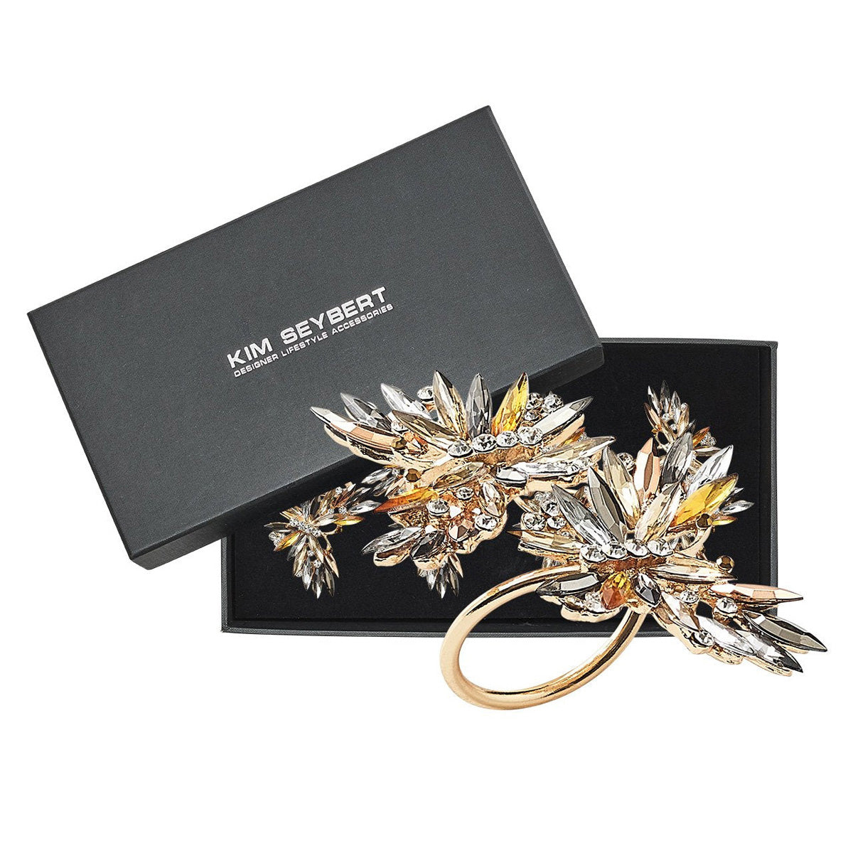 Butterflies Napkin Ring - Set of 4 by Kim Seybert Additional Image-7