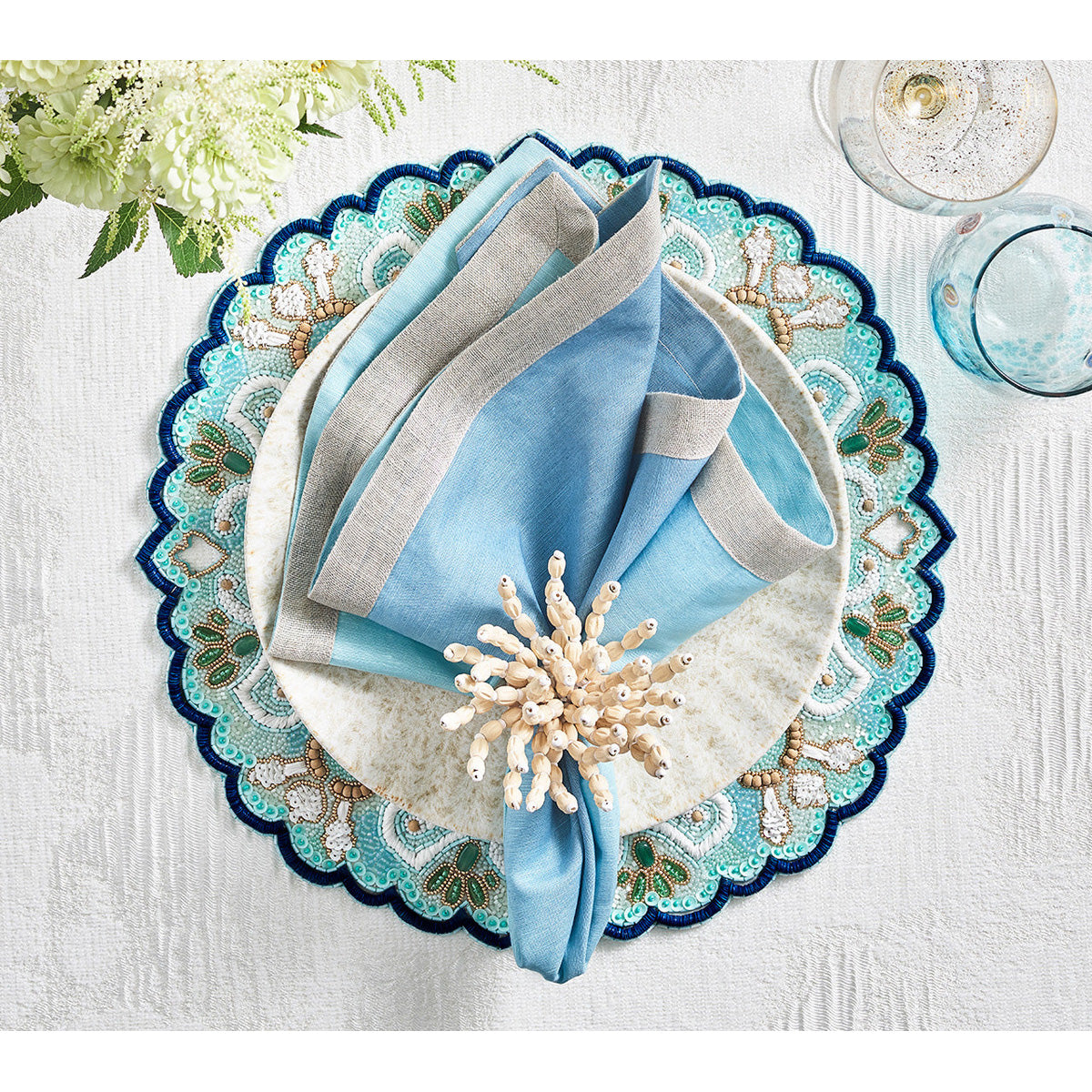 Reed Napkin Ring - Set of 4 by Kim Seybert Additional Image-8