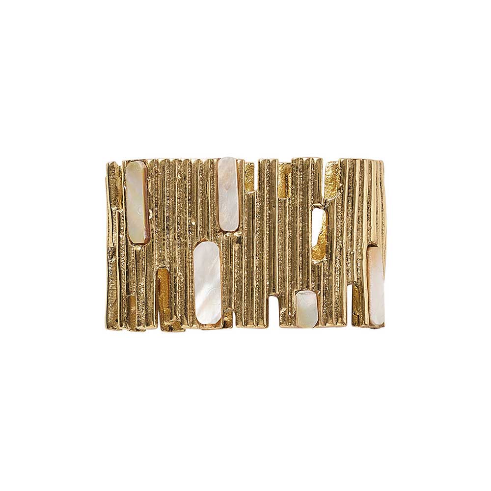 Matrix Napkin Ring Set of 4 by Kim Seybert Additional Image - 4