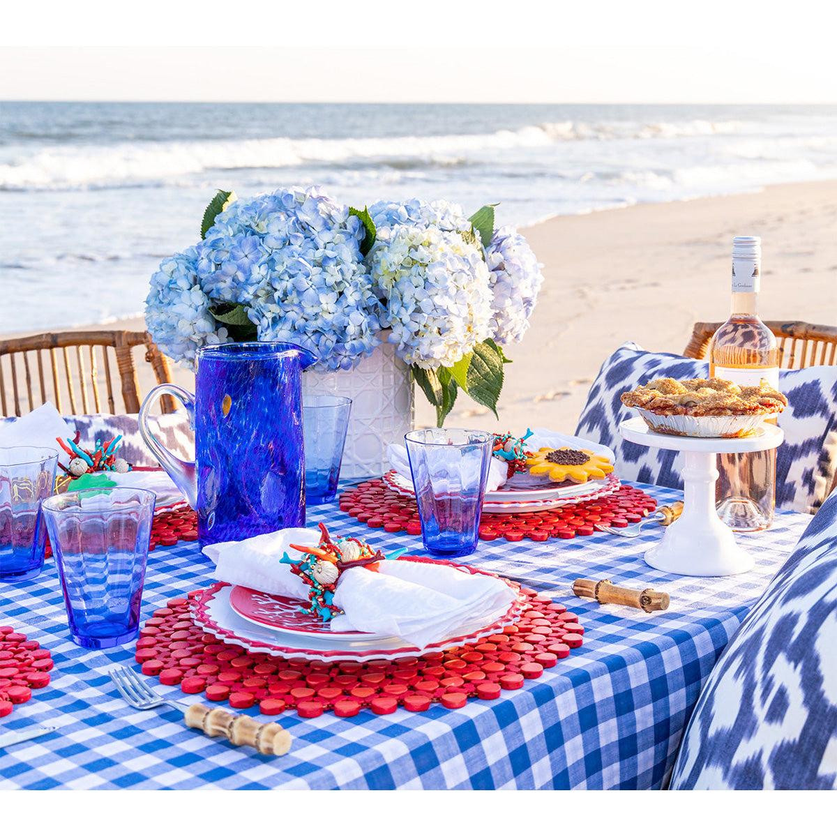 Round Bamboo Placemat - Set of 4 by Kim Seybert Additional Image-6