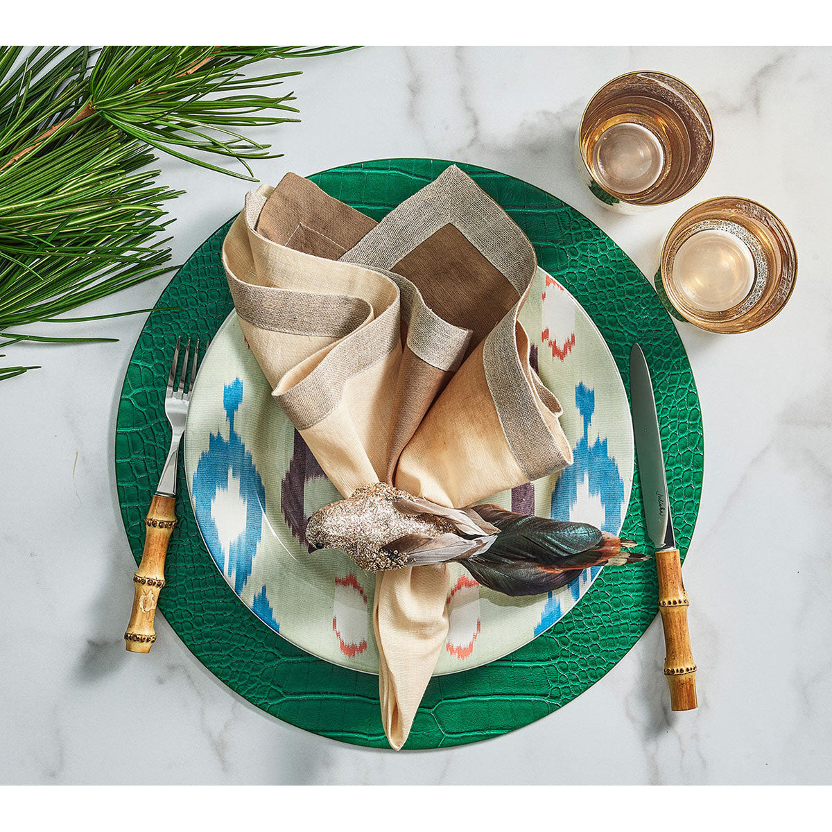 Croco Placemat - Set of 4 by Kim Seybert Additional Image-8