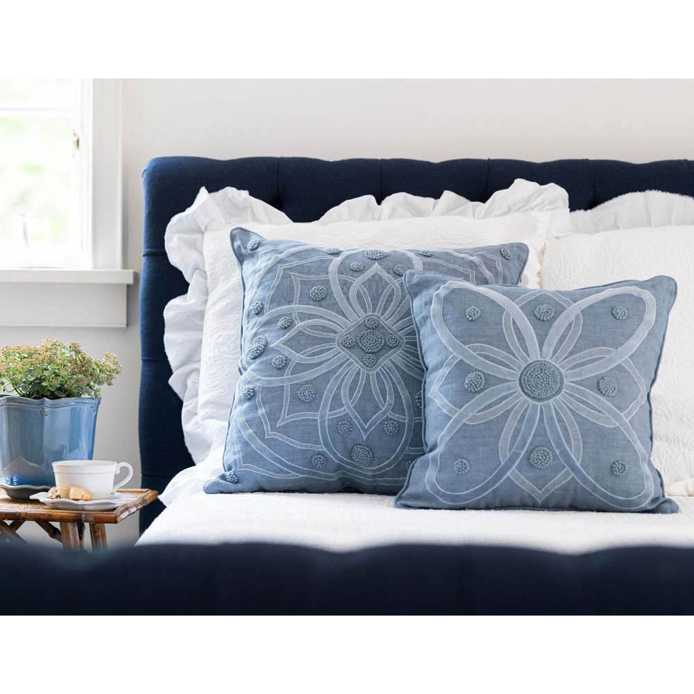 Berry & Thread Chambray 22" Pillow by Juliska Additional Image-3
