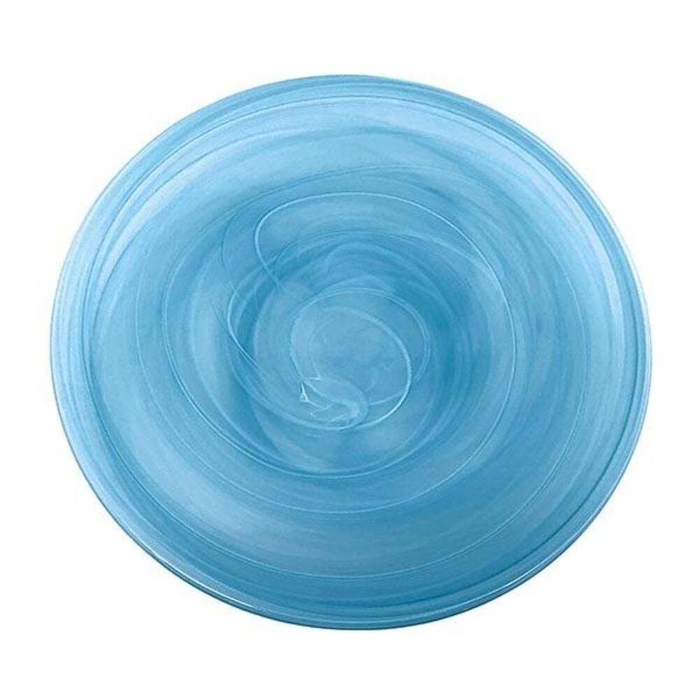 Alabaster Aqua Large Platter by Mariposa