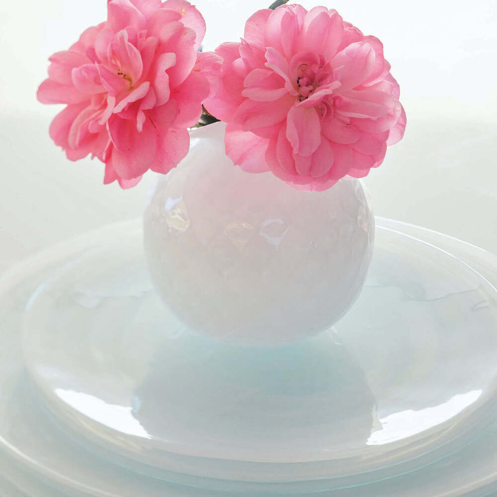 Alabaster Aqua Dinner Plate Set Of 4 by Mariposa Additional Image-4