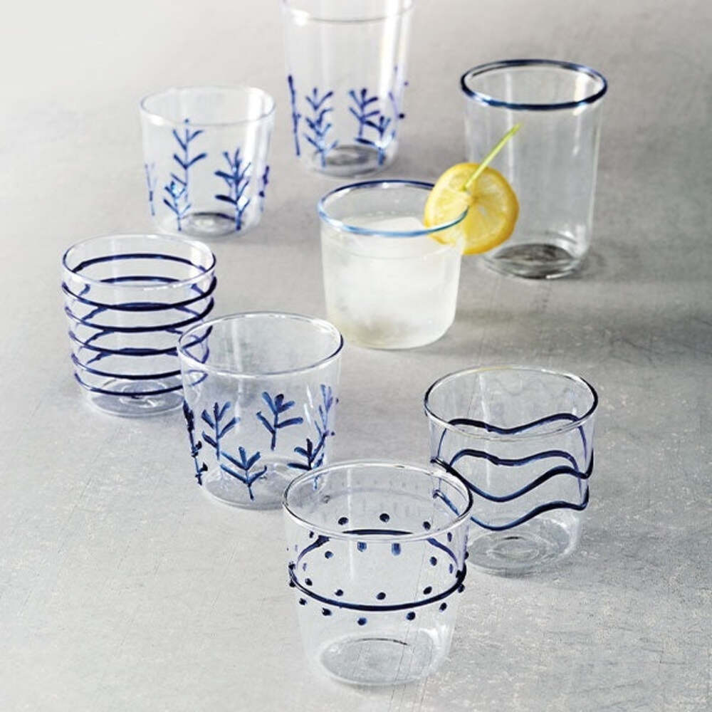 Applique Suite Of Double Old-Fashioned Glasses by Mariposa Additional Image-2