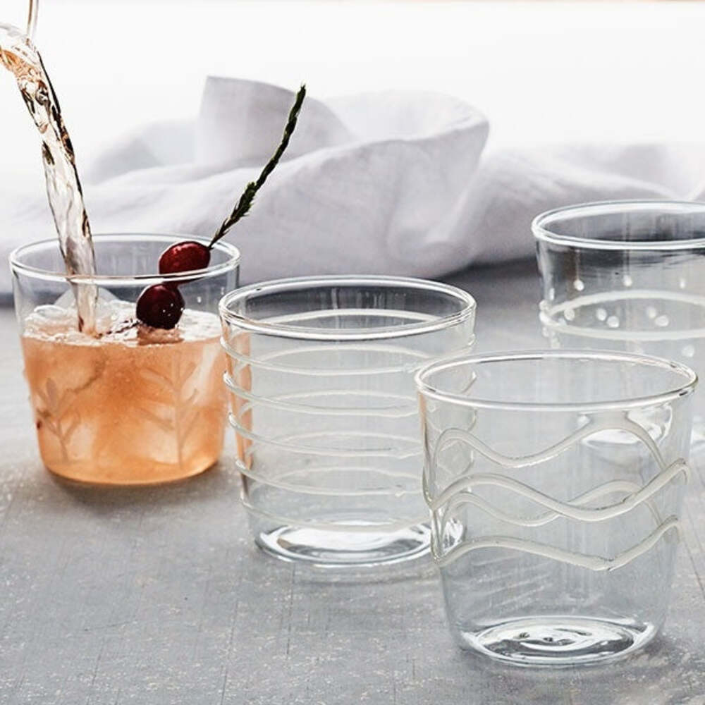 Applique Suite Of Double Old-Fashioned Glasses by Mariposa Additional Image-4