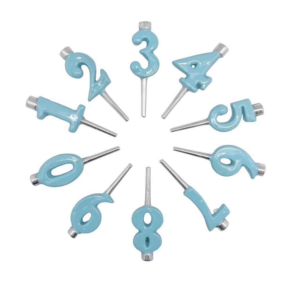 Number Candle Holder Set, 10 by Mariposa