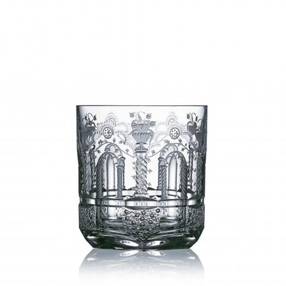 Athens Clear Old Fashioned Glass by Varga Crystal