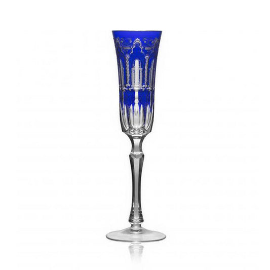 Athens Cobalt Flute by Varga Crystal