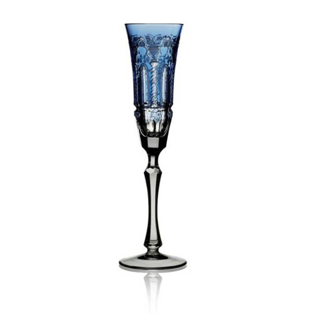 Athens Sky Blue Flute by Varga Crystal