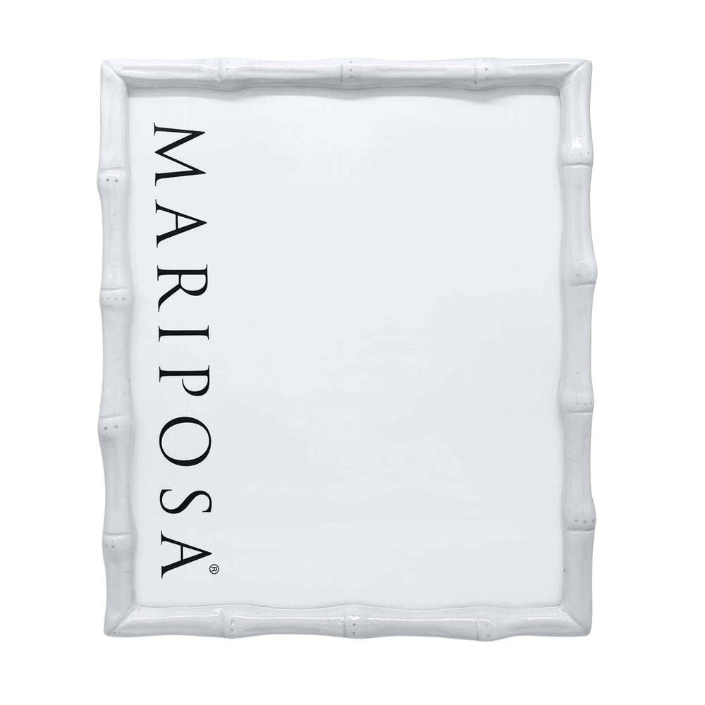 Bamboo White 8X10 Frame by Mariposa