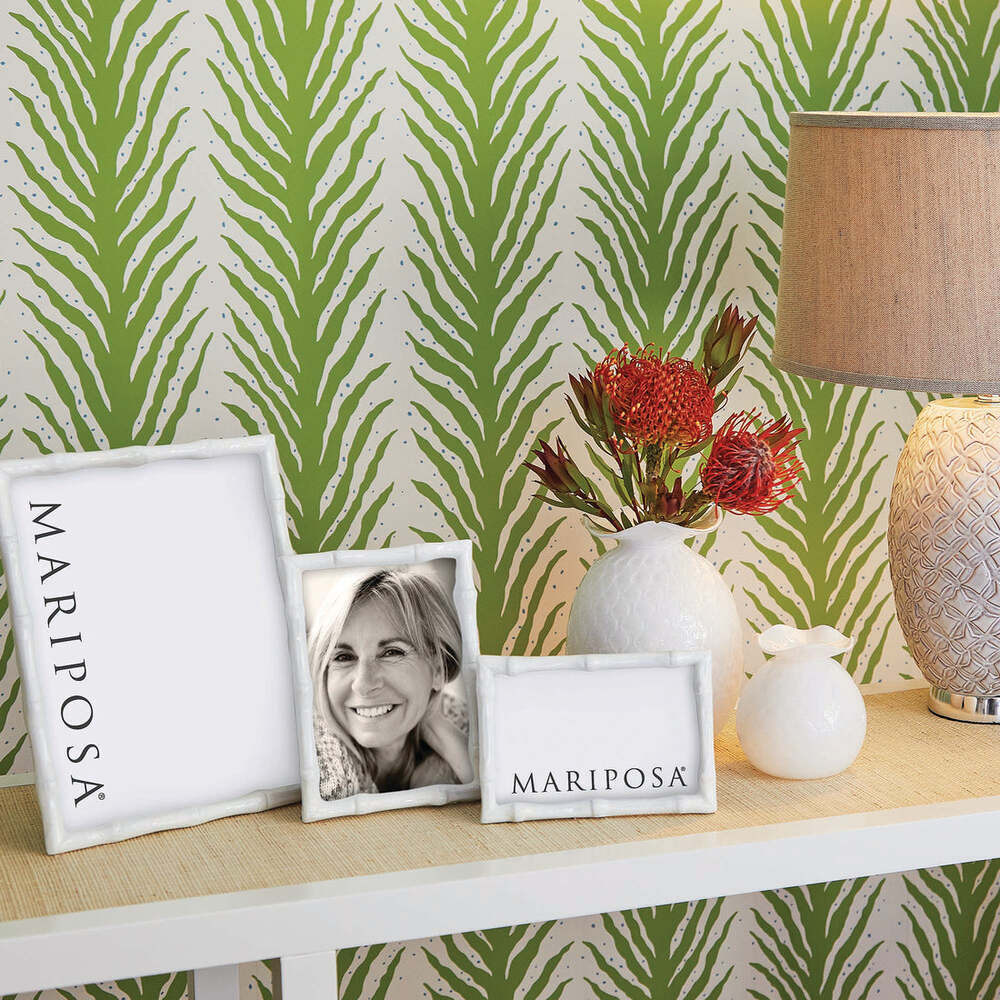 Bamboo White 8X10 Frame by Mariposa Additional Image-2