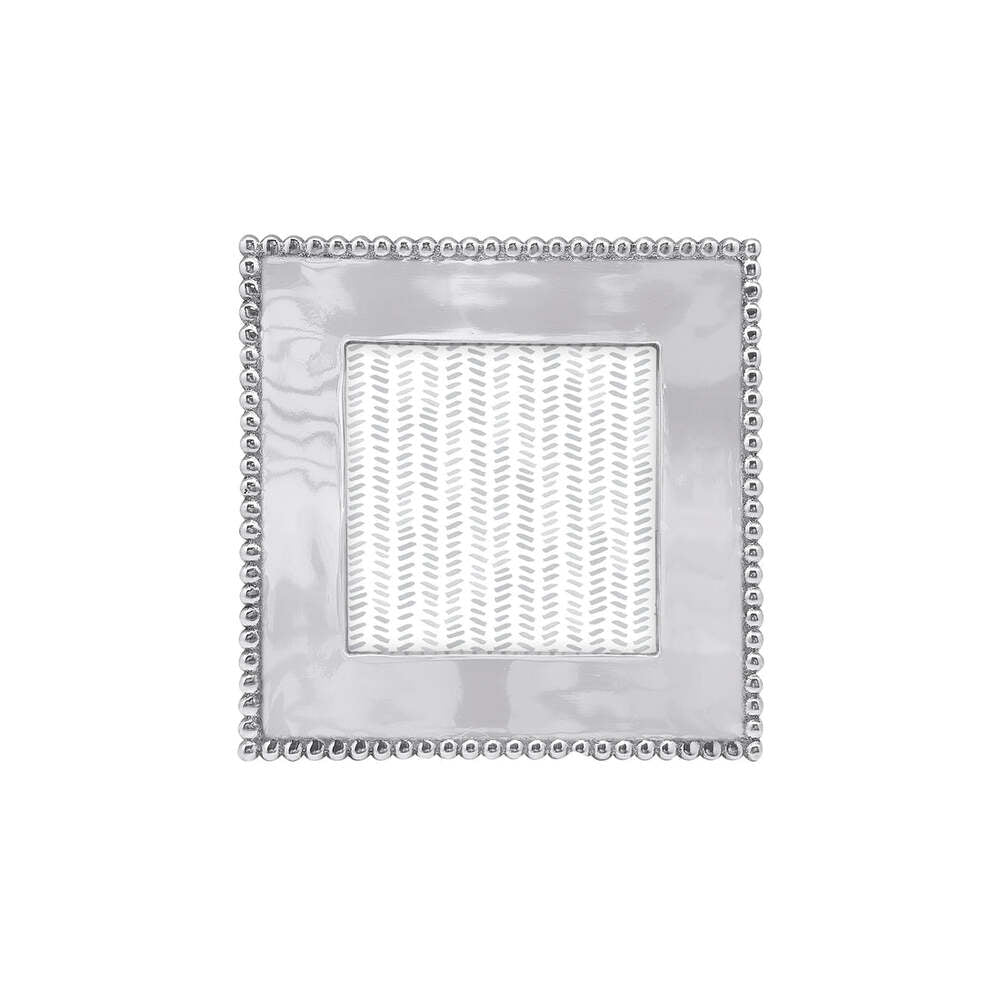 Beaded 4X4 Engravable Frame by Mariposa