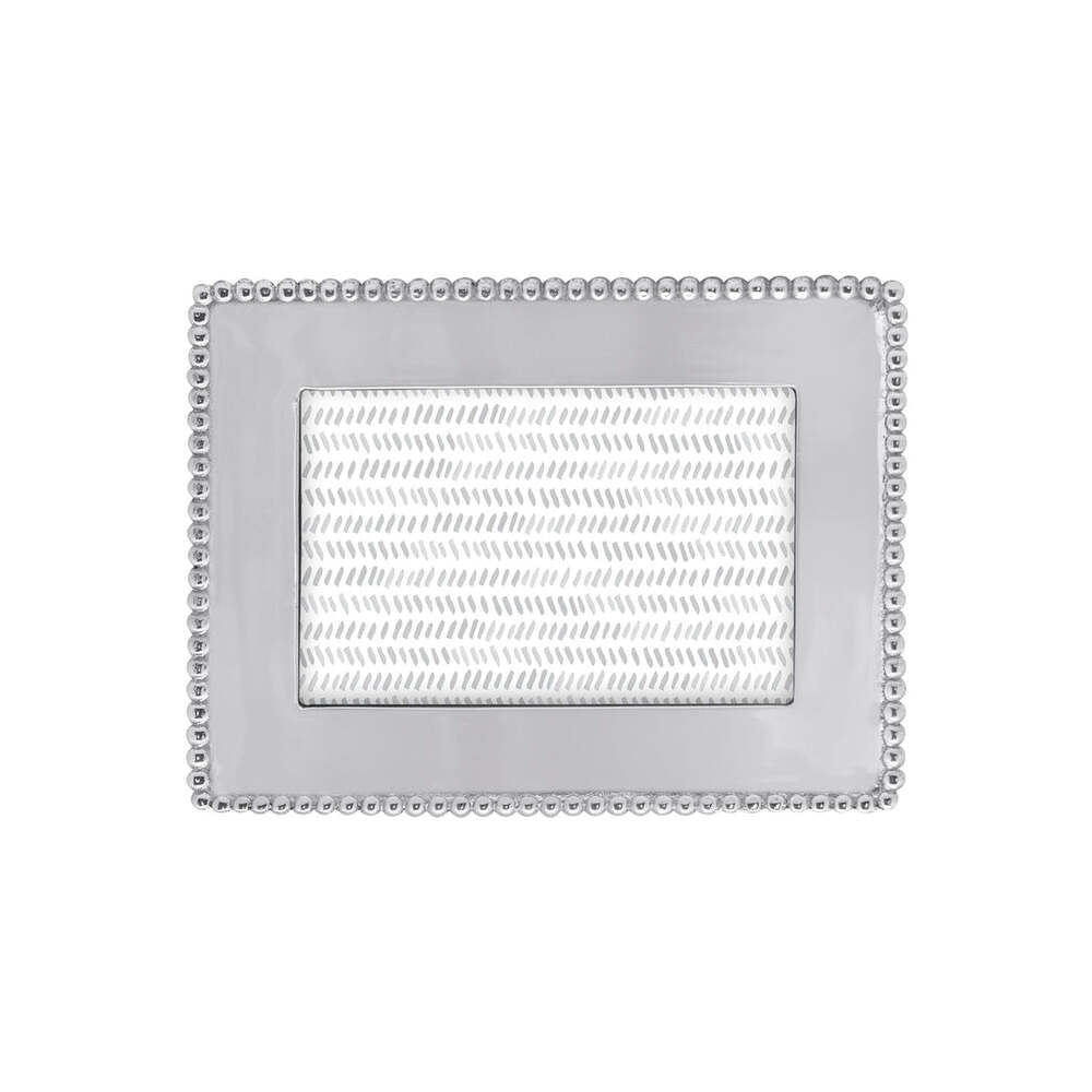 Beaded 4X6 Engravable Frame by Mariposa