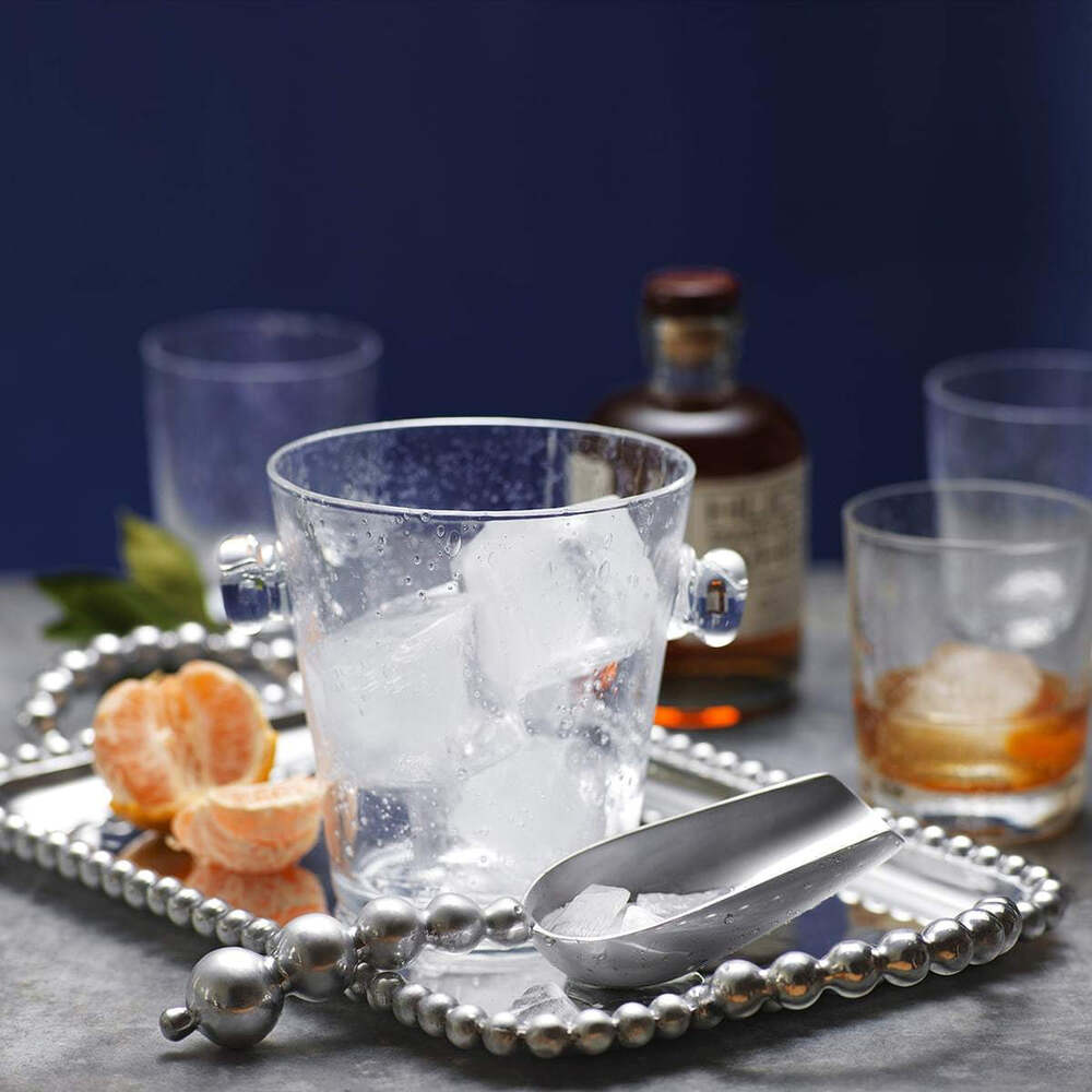 Beaded Medium Service Tray by Mariposa Additional Image-2