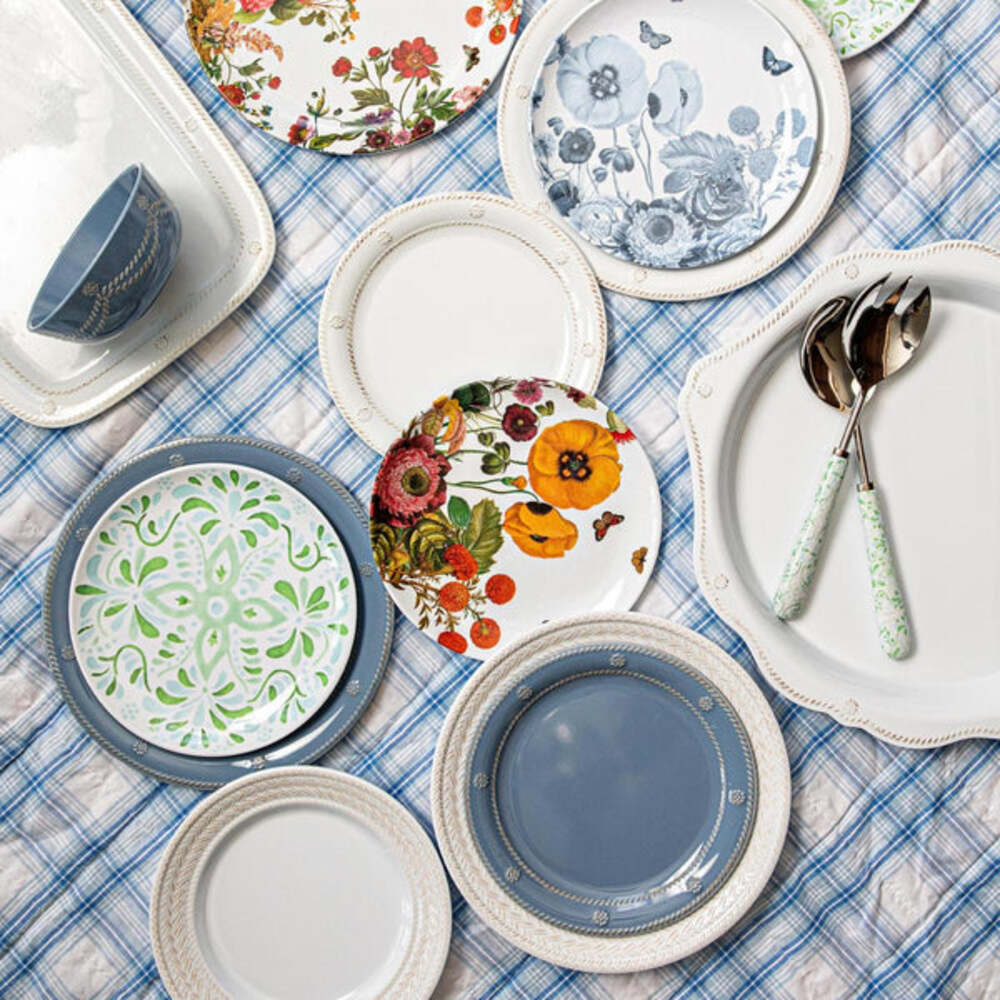 Berry & Thread Melamine Dessert/Salad Plate - Whitewash by Juliska Additional Image-3