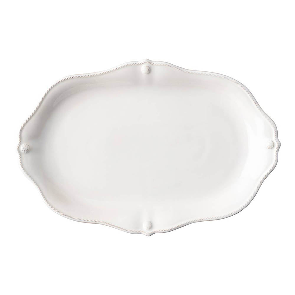 Berry & Thread Whitewash 15" Platter by Juliska