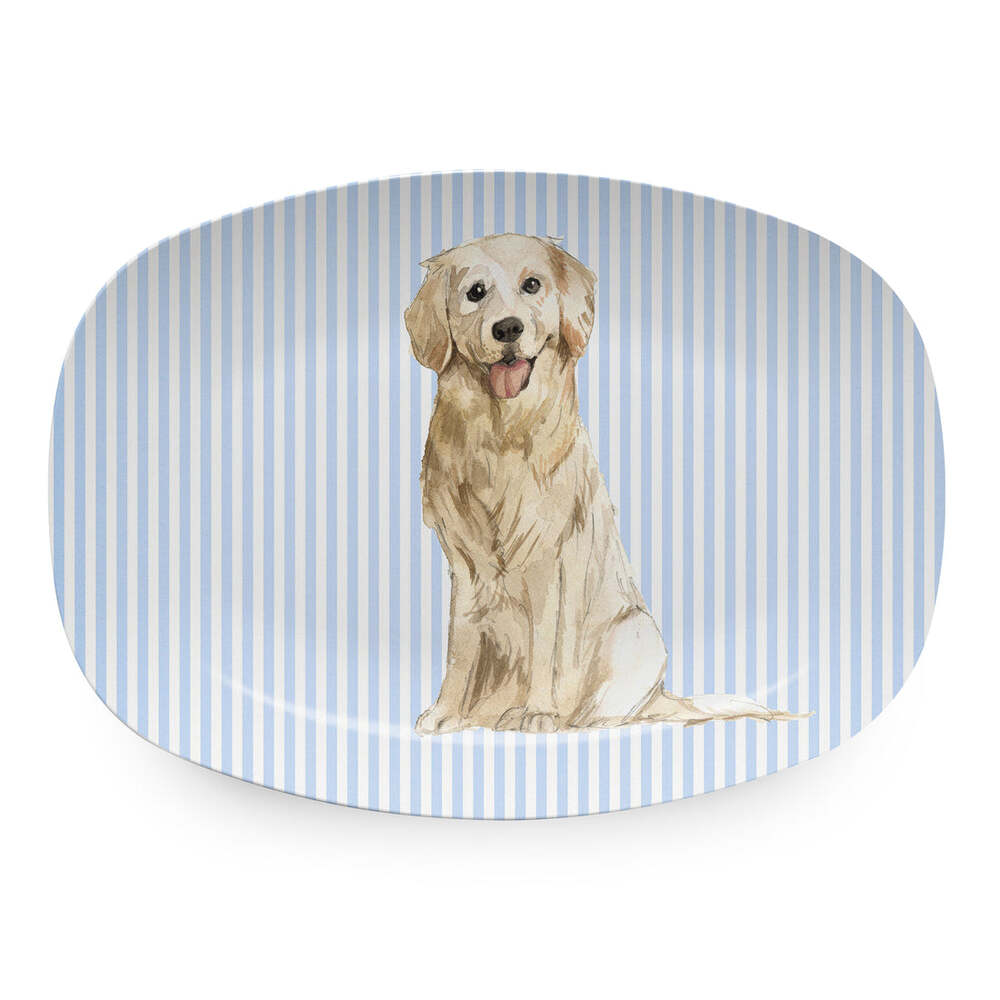 Best Friends Golden Retriever Platter by Mariposa
