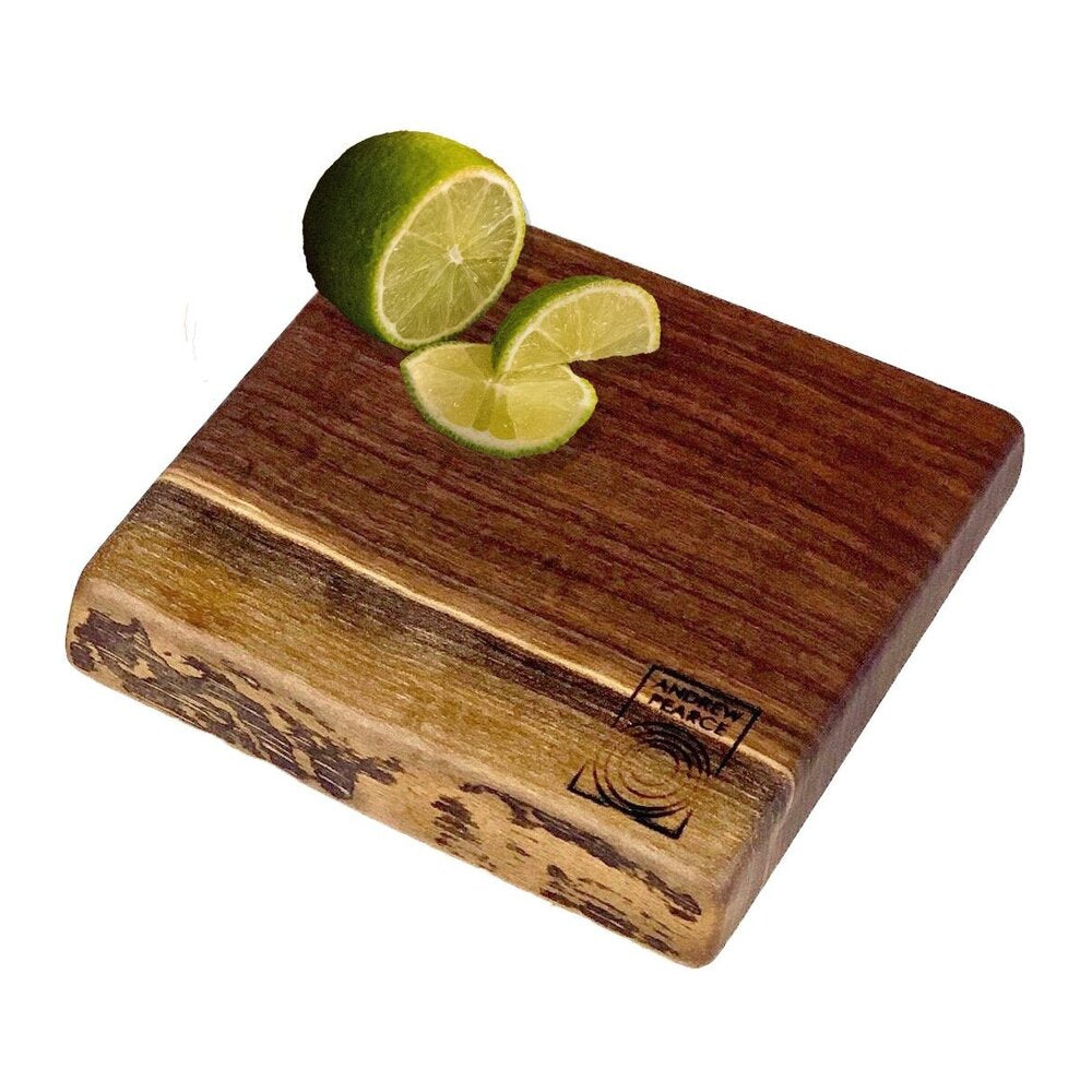 Live Edge Small Single "Citrus" Wood Cutting Board Walnut by Andrew Pearce Additional Image - 2