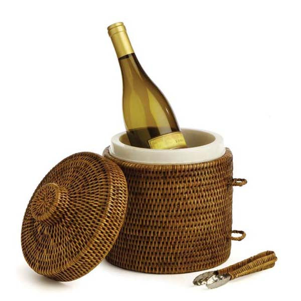 Burma Rattan Ice Box with Tongs by Napa Home & Garden