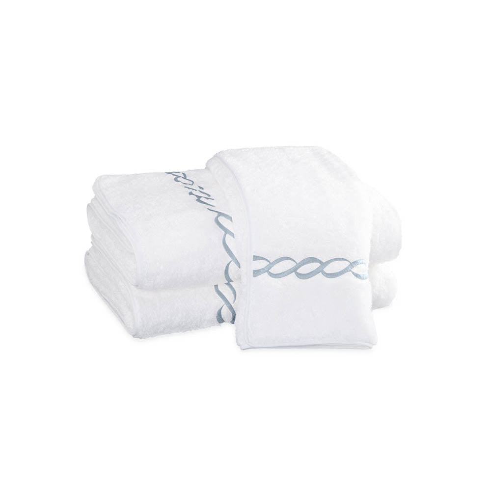 Classic Chain Spring Green Luxury Towels by Matouk